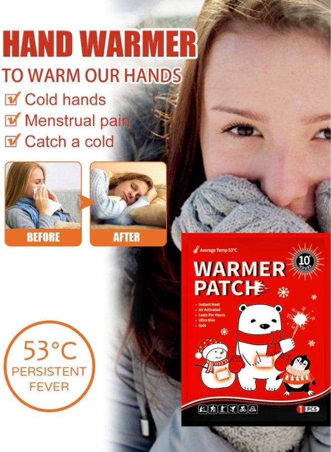 Warm Body & Hand Warmers - Long Lasting Natural Odorless Air Activated Warmers - Up to 10 Hours of Heat, Hot Warmer Patch for Skiing, Winter Hiking, Outdoor Camping - 15 Pack - Image 2